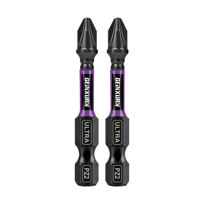 Ultra-Torque Color Coded 2"-50mm PZ2 Pozidriv Impact Driver Bit Ultra-Torque Color Coded 2"-50mm PZ2 Pozidriv Impact Driver Bit